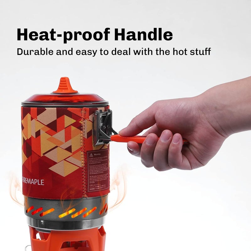 Fire-Maple Fixed Star X2 Backpacking and Camping Stove System Outdoor Propane Camp Cooking Gear Portable Pot Jet Burner Set Ideal for Hiking, Trekking, Fishing, Hunting Trips and Emergency Use - Image 3